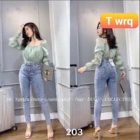 Quần jean nữ lưng cao