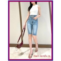 Quần jean nữ LỬNG HAI KHUY KIỂU siêu đẹp màu xanh siêu đẹp VD- 25