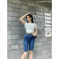 Quần Jean Nữ Lửng Ngố Nữ Hàng Co Giãn Tôn Dáng