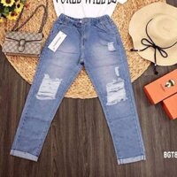 Quần jean nữ lưng thun cao cấp