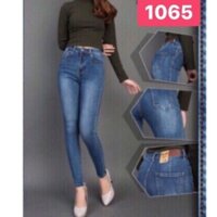 quần jean nữ mẫu xanh lưng cao XANH NHẠT TRƠN số 1065 1045
