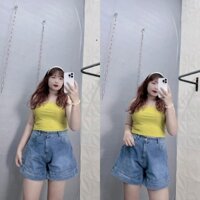 Quần Jean nữ ngắn form rộng Bigsize trẻ trung năng động dành cho các cô nàng cá tính hiện đại thời thượng- J6