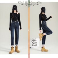 Quần Jean Nữ Ống Đứng, Quần Bò Ống Đứng Nữ Chất Vải Co Giãn Hàng Quảng Châu Cao Cấp (058)