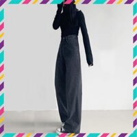 Quần Jean Nữ Ống Rộng Lưng Cao MSC1