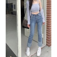 Quần Jean Nữ, Quần Bò Skinny Ống Suông, Co Giãn S089 - Glister Closet