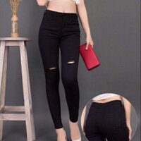 quần jean nữ rách thun co giãn tốt