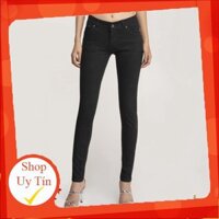 Quần Jean Nữ Skinny Đen Lưng Vừa - Aaa Jeans