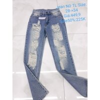 Quần jean nữ Thái Lan lẻ size