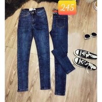 Quần jean nữ XANH VÂN lưng cao 245 mp3