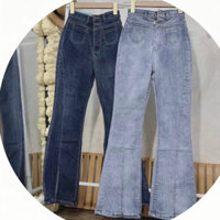 Quần jean nữ YANMY Jeans Quần jean nữ ống loe lưng cao skinny ôm dáng xẻ lai kiểu DÀI 100cm Q230