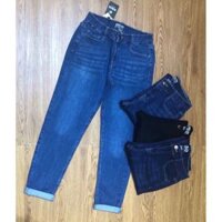 Quần jean nữa ASOS lưng thun cài nút. Túi cong