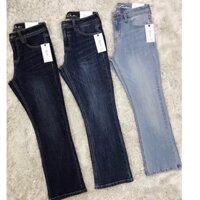 Quần jean ống loe 9 tấc xuất khẩu co giãn