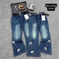 Quần jean ống loe bé gái size 18-38kg