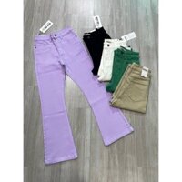 Quần Jean Ống Loe Lưng Cao Co Giãn 9 Tấc, Quần Bò Ống Leo Lưng Cao Co Giãn  9 Tấc- JNA004