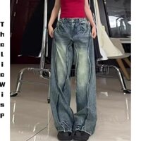 Quần jean ống rộng Classic Fit - Hoàn hảo cho mùa thu và mùa xuân