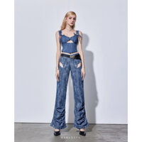 Quần jean ống rộng lưng thấp cá tính Kanny pants - Karlotta Concept