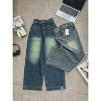 Quần jean ống rộng phía sau lưng thun co giãn thoải mái-form đẹp