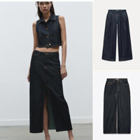 Quần jean ống rộng thường ngày của Zara3777023Váy nửa8228023Áo Vest8228024