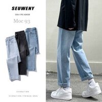 Quần jean ống rộng unisex - Chất jean COTTON - Ống rộng