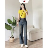 Quần Jean Ống Suông Màu Retro (Dài 95cm) ENVY J104