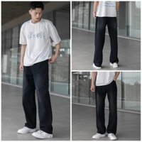 Quần jean ống suông nam nữ dáng baggy unisex màu xanh đen 07 hà nội hcm chueynsiluxury pant menswear