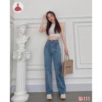 Quần Jean ống suông SOBIN cao cấp, quần bò Big Size 50-90 KG, quần jean nữ QJ111 111