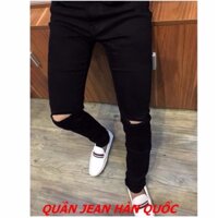 QUẦN JEAN RÁCH GỐI HÀN QUỐC.... nhanh tay dinh về cho mình 1 sp quần jean rách gấu hit hot đi các chàng trai cá tính....