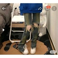 quần jean rách gối hiphop