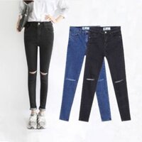 Quần jean rách gối