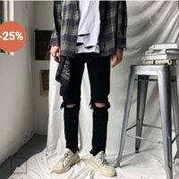 Quần jean rách gối