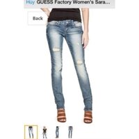 Quần jean rách Guess màu đậm