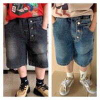 Quần jean rách hàng cúc cho bé trai phong cách Hàn Quốc B76-21323