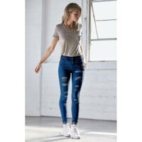 QUẦN JEAN RÁCH LƯNG CAO CHO NÀNG BỤI BẬM ĐÓN TẾT KÈM ẢNH THẬT