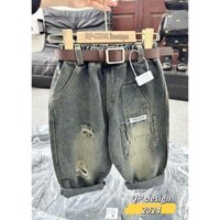 Quần jean rách túi đùi size 10-28kg(1m3 đổ lại)