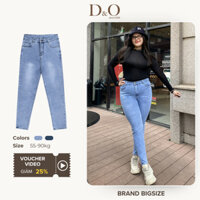 Quần Jean Skinny Bigsize 58kg Đến 90kg Quần Bò Bó Lưng Cao Tôn Dáng Co Giãn Mạnh