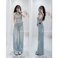 Quần jean suông rộng wax 8229 (250142)