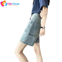 Quần jean thêu chữ,quần lửng ngố cho nữ bò thêu hàng quảng châu S334