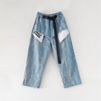 QUẦN JEAN TÚI TRẮNG - Quần jean dài cho bé gái 5 tuổi - 15 tuổi