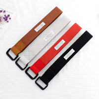 Quần jean unisex phong cách Hàn Quốc, rộng rãi, đơn giản, trẻ trung, thắt lưng vải canvas hai kích cỡ, bán buôn