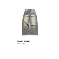 Quần jean wash whose form rộng, quần jean wash baggy dành cho nam nữ