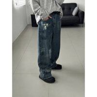 Quần Jean Wax ống rộng độc lạ