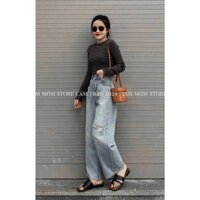 QUẦN JEAN XANH BẠC RÁCH KO KÈM ĐAI