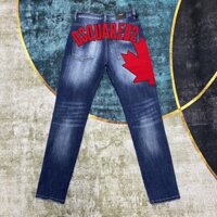 Quần Jean Xanh DSQ Lá Phong Đỏ Cao Cấp