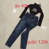 quần jeans áo