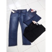 Quần Jeans Arma nam trơn xanh đương đậm wax trắng nhẹ - Hàng VNXK xịn