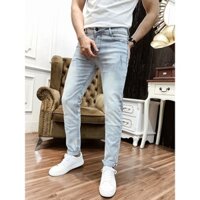 Quần Jeans Bạc Chất Mịn Đẹp Thời Trang Hàn Quốc Vải Co Giãn Nhẹ Ít Phai Màu Không Bai Gião