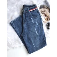 💟Quần Jeans Baggy💟 Chất Jeans Cotton Mài rách Cực Phong Cách B7330