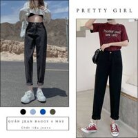 Quần jeans baggy nữ lưng cao tôn dáng trẻ trung năng động; Quần jean bò baggy HIYOU