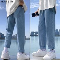 Quần jeans baggy Ống Rộng Phong Cách Hàn Quốc Cá Tính Cho Nam