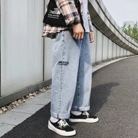 Quần Jeans Baggy Thời Trang Unisex-LB19 (ko xích)